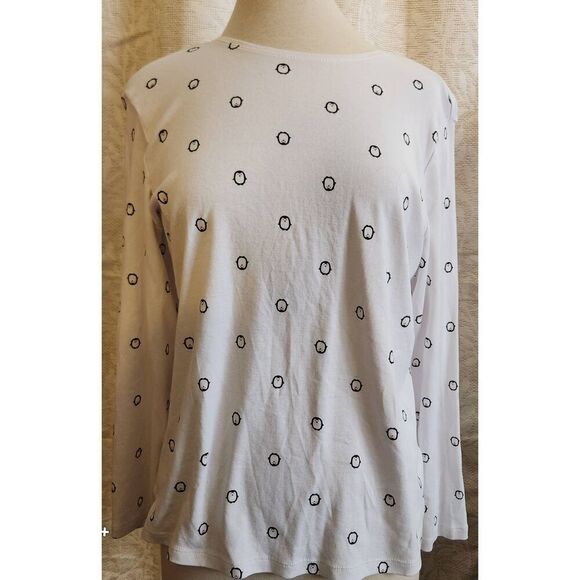 Christopher & Banks winter penguin t shirt - Picture 1 of 7